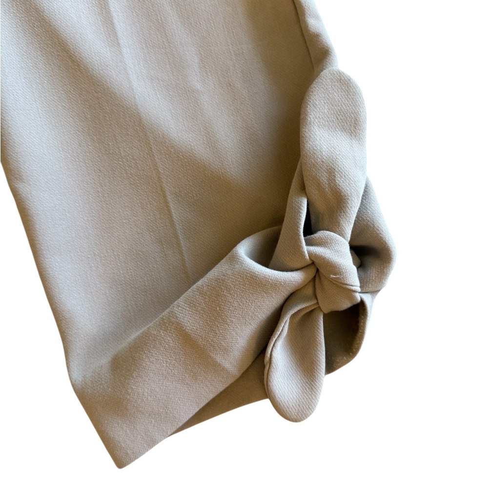 Banana Republic Neutral Tie-Hem Straight Pants - Sandstone Beige - Picture 4 of 9